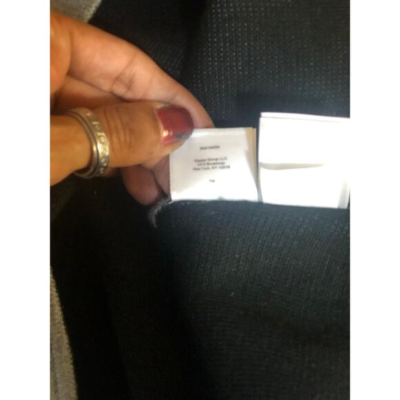 NINE WEST Women's One-Button Sweater Jacket Medium (M, Heather Grey/Black) - Picture 11 of 12